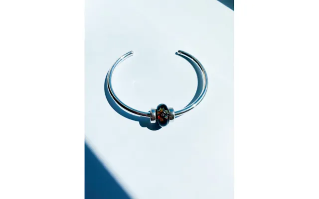 Trollbeads Flowers Of Poise Bead Silver Bangle Set M