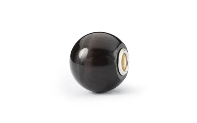 Trollbeads Jumbo Round Black Cat's Eye Bead 1pcs