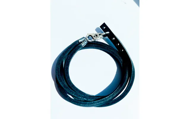 Trollbeads Leather Bracelet Black With Sterling Silver Lock Of Wisdom 41 Cm