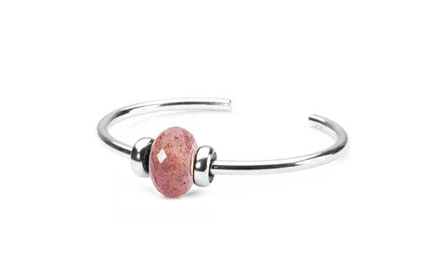 Trollbeads Strawberry Quartz Silver Bangle S