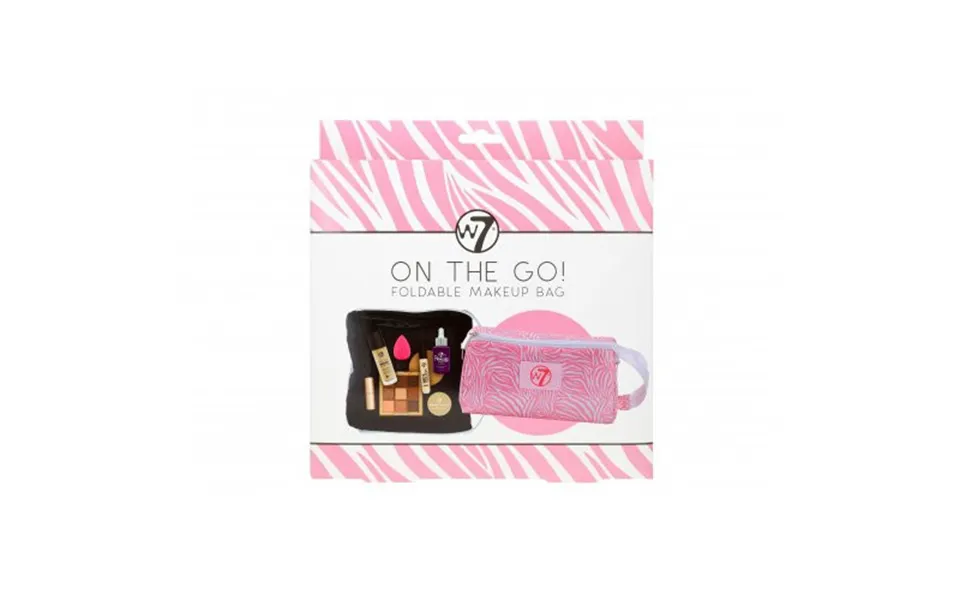W7 Cosmetics On The Go Foldable Makeup Bag Pink