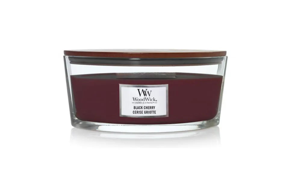 Woodwick Black Cherry Candle Heartwick
