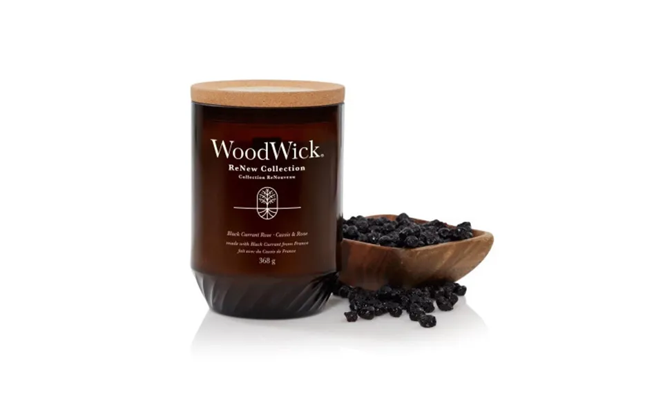 Woodwick Black Currant & Rose Candle Large