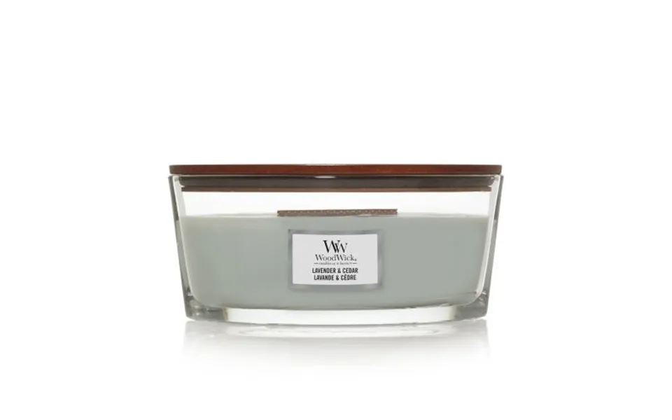 Woodwick Lavender & Cedar Candle Heartwick