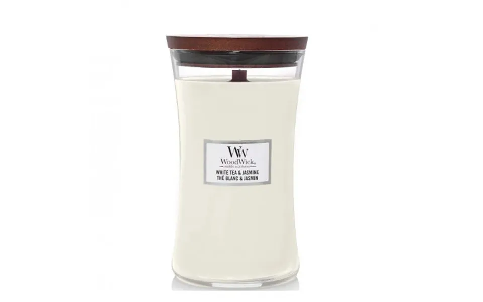Woodwick White Tea & Jasmine Candle Large Hourglass