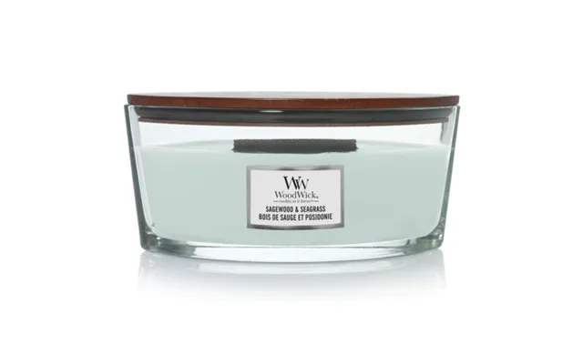 Woodwick Woodwick Sagewood & Seagrass Candle Heartwick