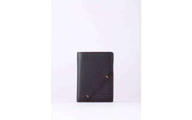 Allerdale Leather Tri-fold Wallet In Dark Brown