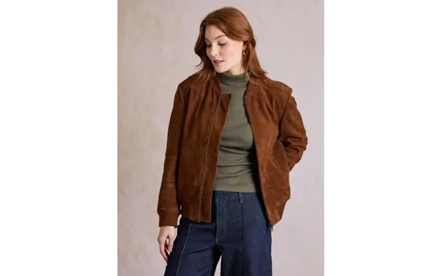 Belle Suede Jacket In Cognac