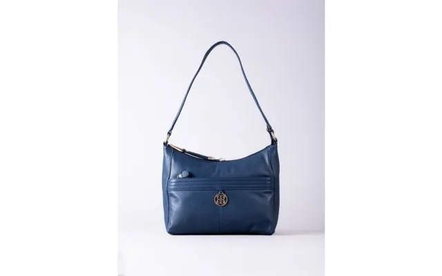 Cartmel Leather Shoulder Bag In Navy