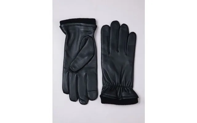 David Leather Gloves In Black