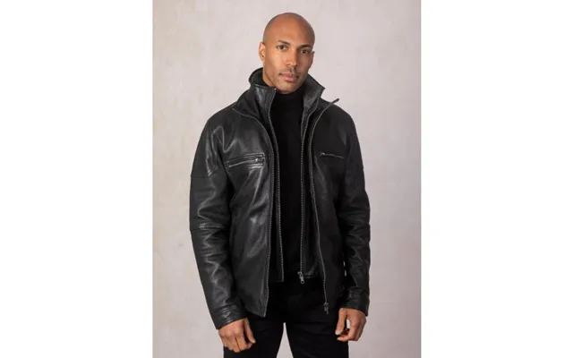 Gosforth Leather Coat In Black