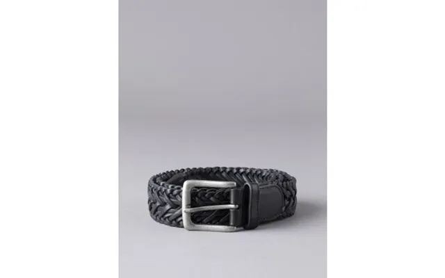 Howbeck Leather Braided Belt In Black