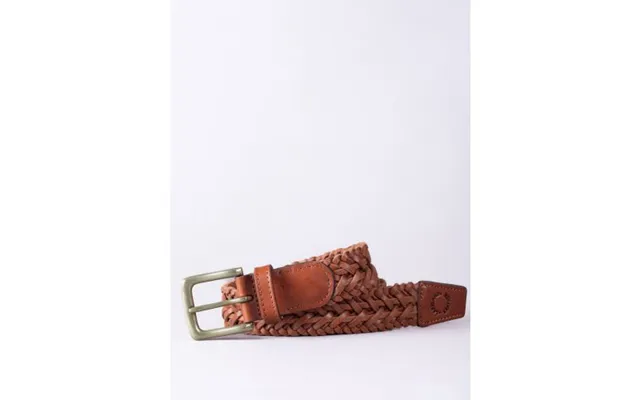 Howbeck Leather Braided Belt In Tan