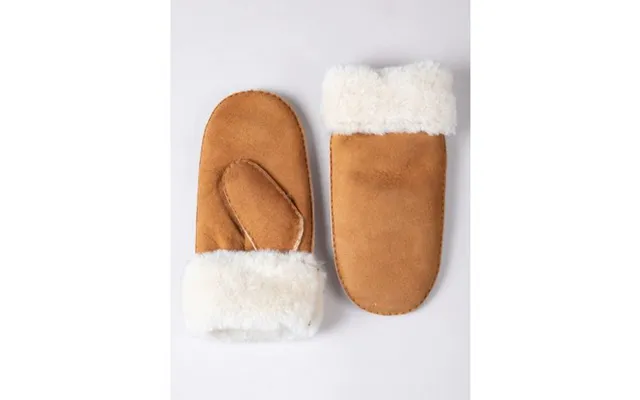 Ladies' Classic Sheepskin Mittens In Tan