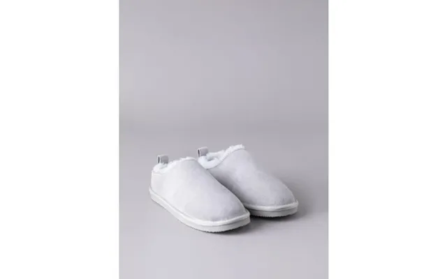 Ladies' Sheepskin Clog Slippers In Light Grey