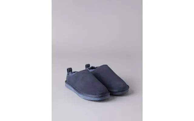 Ladies' Sheepskin Clog Slippers In Navy