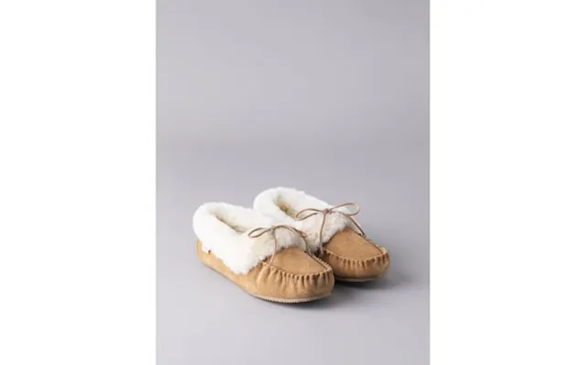 Ladies' Sheepskin Moccasins In Tan