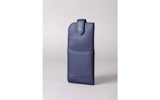 Leather Tab Glasses Case In Purple