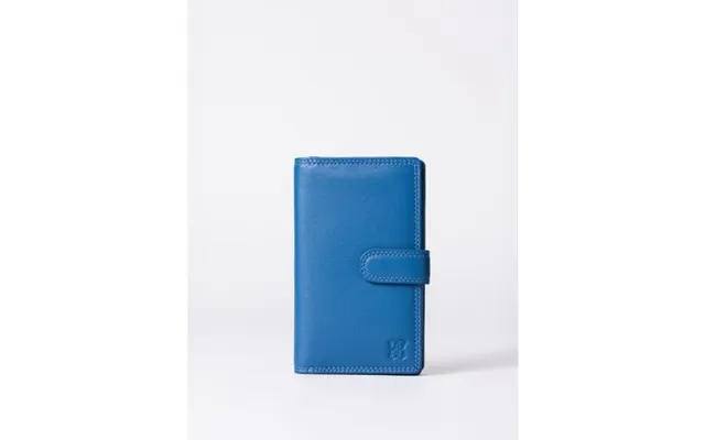 Medium Leather Tab Purse In Blue