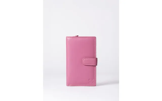 Medium Leather Tab Purse In Mauve