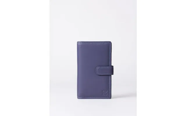 Medium Leather Tab Purse In Purple