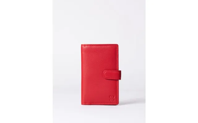 Medium Leather Tab Purse In Red