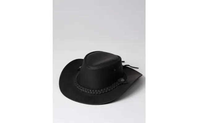 Outback Iii Australian Style Leather Hat In Black