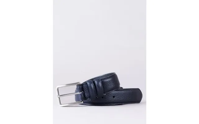 Storrs Leather Belt In Navy