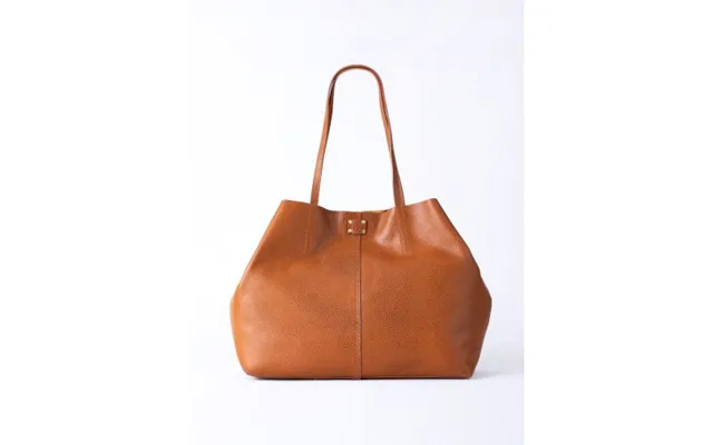 Tarraby Leather Tote Bag In Tan