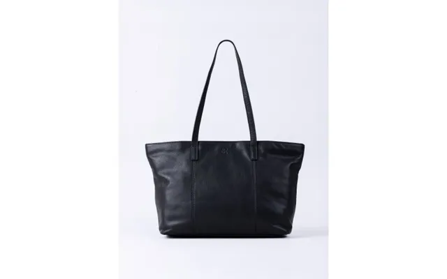 Torver Leather Tote Bag In Black