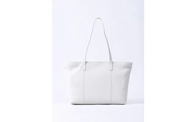 Torver Leather Tote Bag In Off White