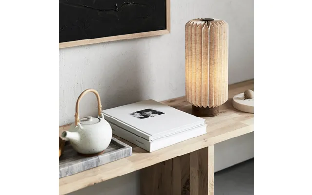 Alba Table Lamp, Linen, Natural, Height 37 Cm Watt & Veke - Bedroom