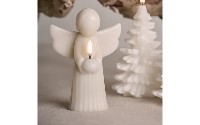Angel Led Candle, Cream, Wax, Height 16 Cm - Uyuni Lighting