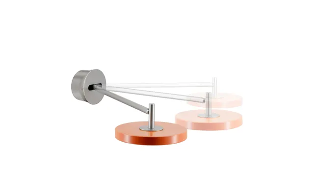 Asteria Long Led Wall Lamp, Orange, Steel, Hardwired - Umage