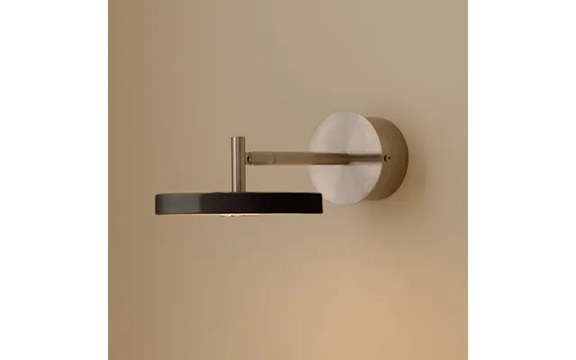 Asteria Short Led Wall Lamp, Black Steel, Hardwired - Umage