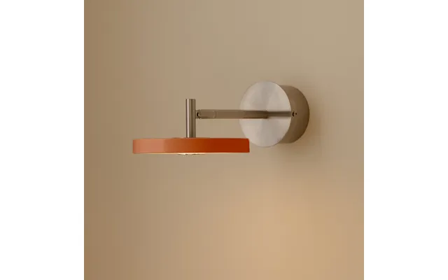 Asteria Short Led Wall Lamp, Orange, Steel, Hardwired - Umage