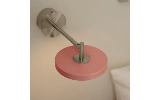 Asteria Short Led Wall Lamp, Pink, Steel, Hardwired - Umage