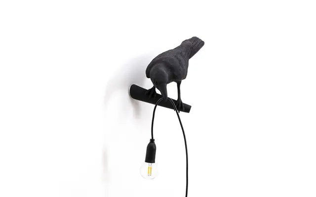 Bird Lamp Looking Left Wall Lamp Black Seletti - Living Room product image