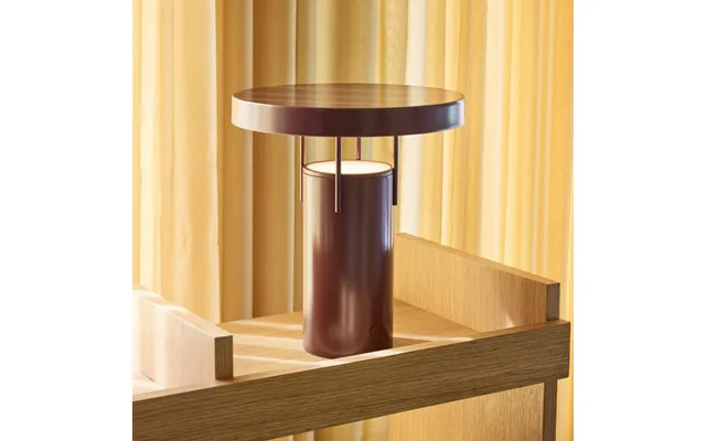 Bringme Led Rechargeable Table Lamp, Burgundy Metallic, 28 Cm Hübsch - Patio