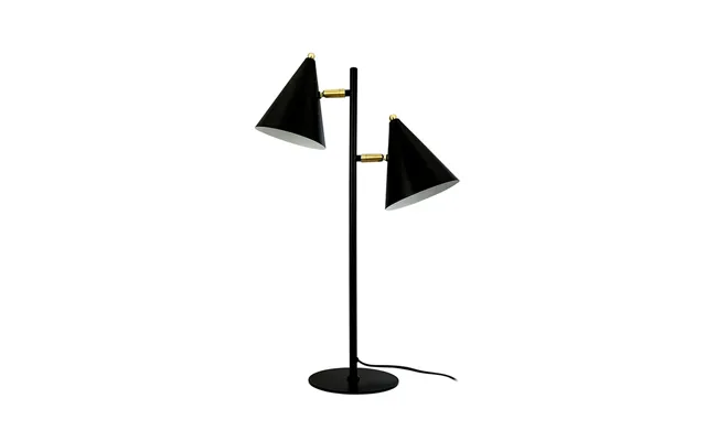 Dyberg Larsen - Rouen Table Lamp, Black, 2-bulb. Height 64 Cm