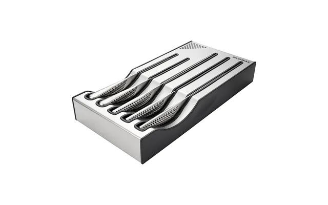 Global 5 Piece Kitchen Knife Set With Storage Dock G-88 239511