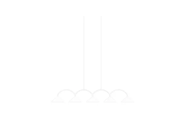 Globen Lighting - Curve 5 Pendant Light White
