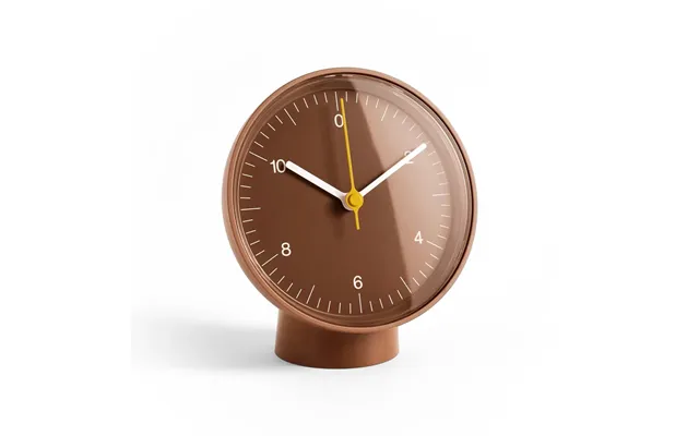 Hay - Table Clock Brown Plastic Height 14 Cm