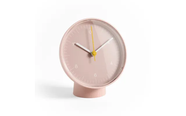Hay - Table Clock Pink Plastic Height 14 Cm
