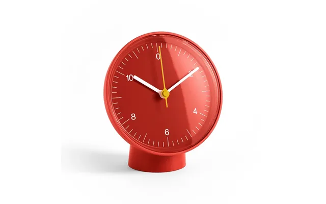 Hay - Table Clock Red Plastic Height 14 Cm