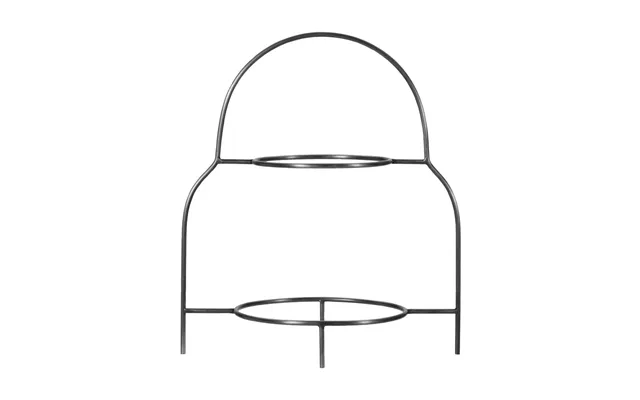 House Doctor - Hdsana Plate Stand, Silver-coloured, Height 37 Cm