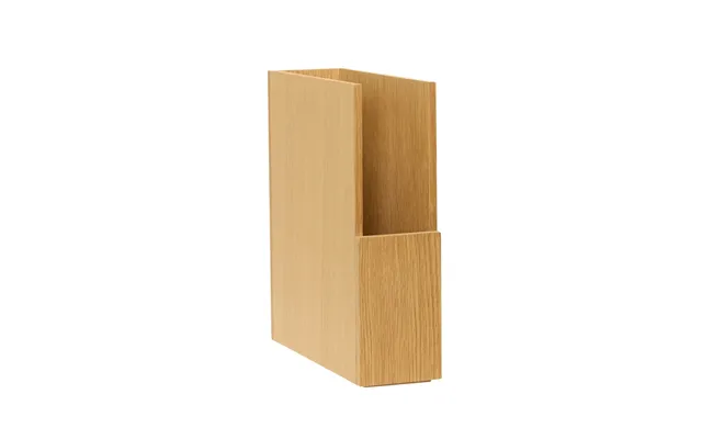 Hübsch - Arkivé Storage Box, Oak, Height 34 Cm