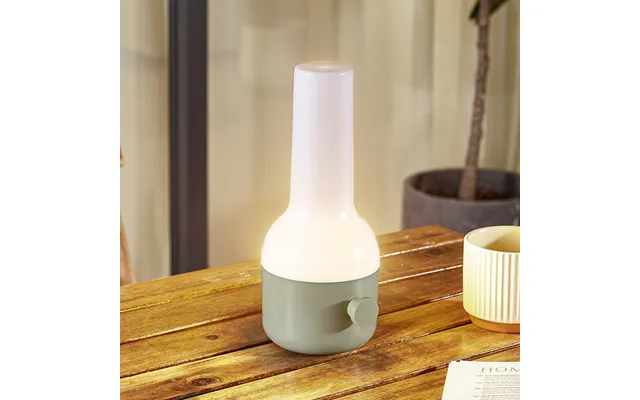 Isaline Portable Table Lamp Dim. Ip44 Green Lindby - Patio