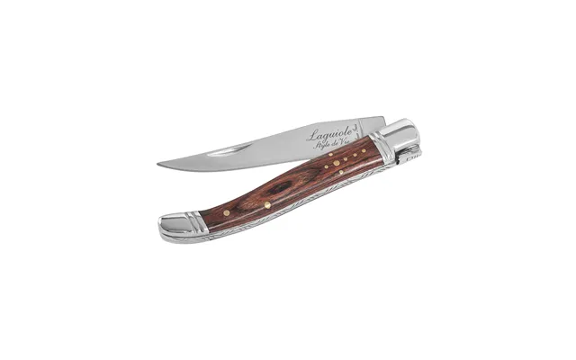 Laguiole Style De Vie Luxury Pocket Knife Rose With Sharpener And Leather Cover product image