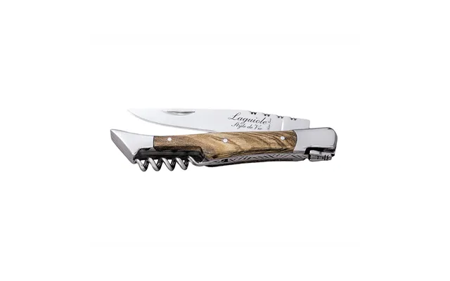 Laguiole Style De Vie Luxury Pocket Knife With Corkscrew Olive Wood product image